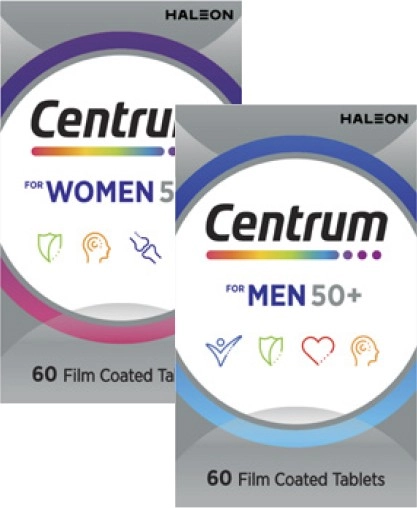 Centrum 50+ Multivitamin Tablets 60 Pack