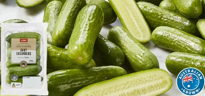 Coles Australian Baby Cucumbers 250g Pack