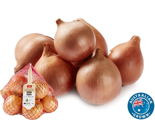 Coles Australian Brown Onions 1kg Bag