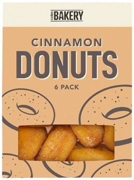 Coles Bakery Cinnamon Donuts 6 Pack