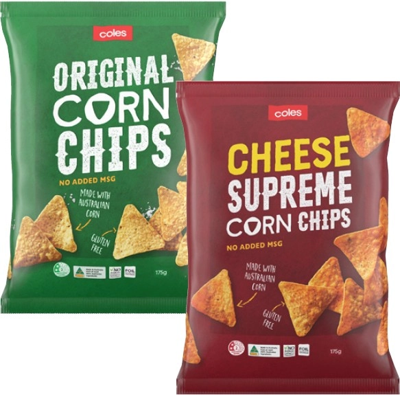 Coles Corn Chips 175g