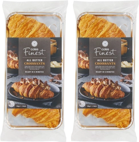 Coles Finest All Butter Croissants 2 Pack 180g