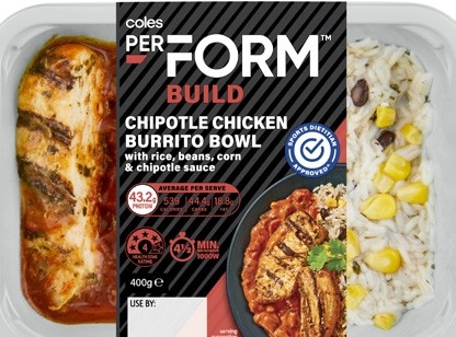 Coles Perform Chilled Meal 340g-450g