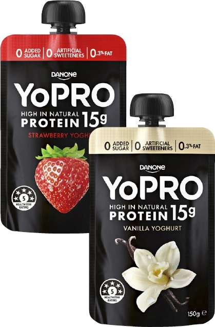 Danone YoPro Protein Yoghurt Pouch 150g