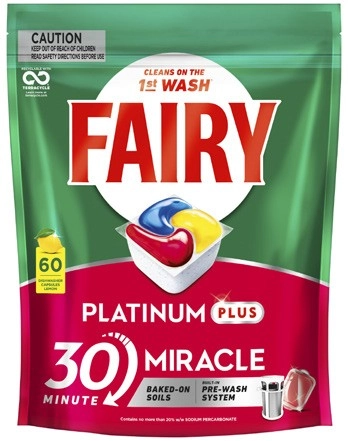 Fairy Platinum Plus Dishwashing Tablets 60 Pack