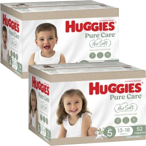 Huggies Ultimate Jumbo Nappies 52 Pack-72 Pack