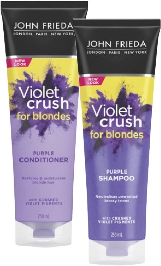 John Frieda Violet Crush Tone Refresh Shampoo or Conditioner 250mL