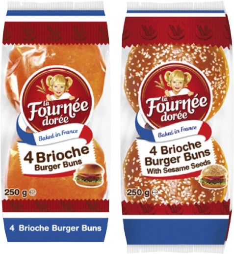 La Fournee Doree Brioche Buns or Rolls 250g-300g