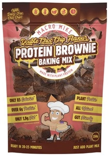 Macro Mike Double Choc Chip Protein Brownie Baking Mix 250g