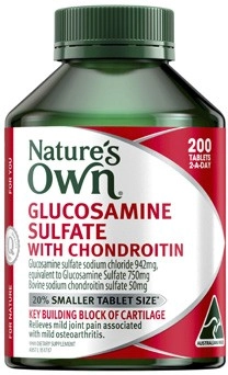 Nature's Own Glucosamine Sulfate with Chondroitin Tablets 200 Pack