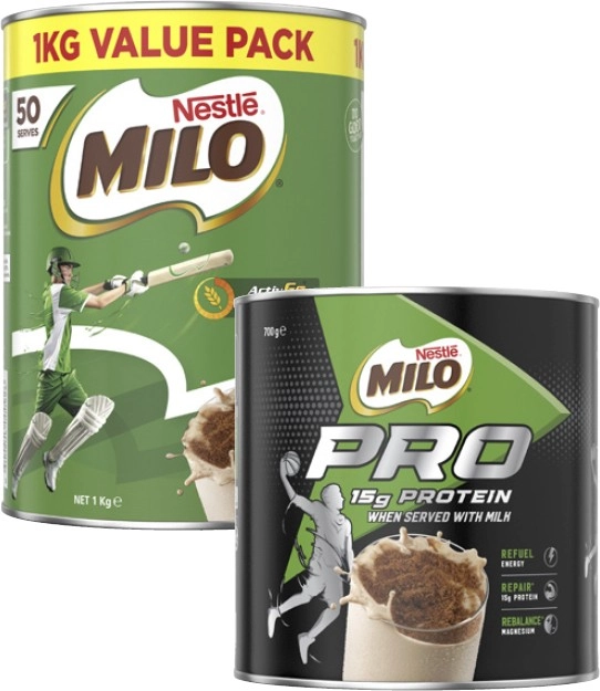 Nestlé Milo 1kg or Milo Pro 700g