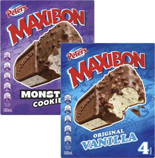 Peters Maxibon 4 Pack 560mL