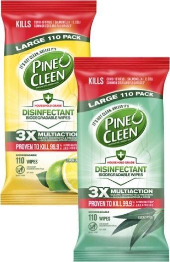 Pine O Cleen Disinfectant Wipes 110 Pack