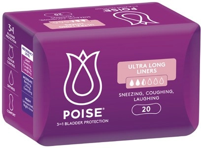 Poise Ultra Long Liners 20 Pack