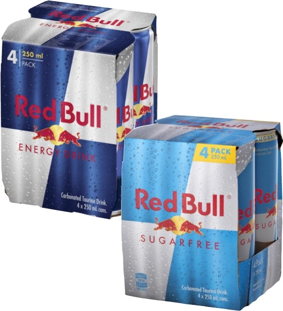 Red Bull Energy Drink 4x250mL