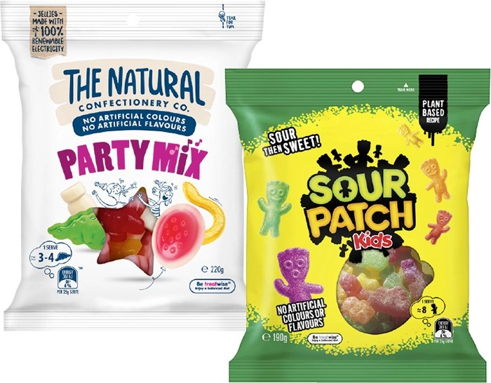 The Natural Confectionery Co. 130g-230g or Sour Patch 190g