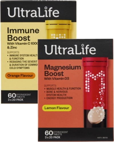 UltraLife Effervescent Tablets 60 Pack