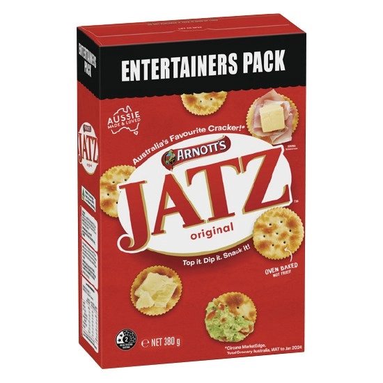 Arnott’s Jatz Original Entertainers Pack 380g