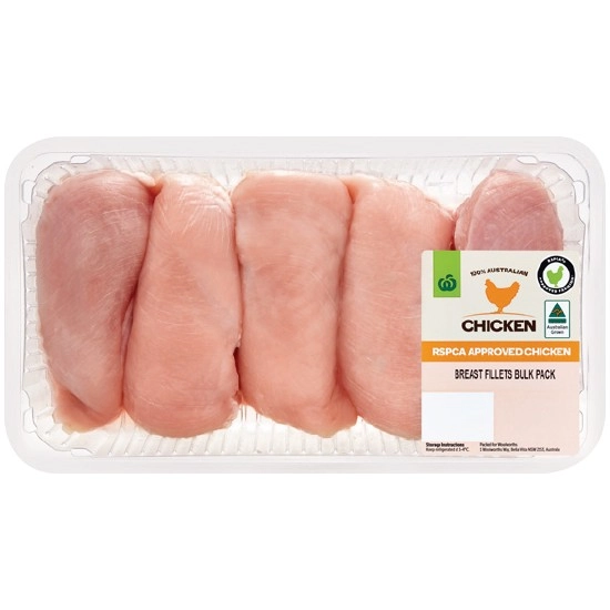 Australian Fresh RSPCA Approved Chicken Breast Fillets Bulk Tray – From the Meat Dept