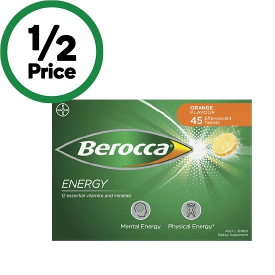 Berocca Energy Effervescent Pk 45#