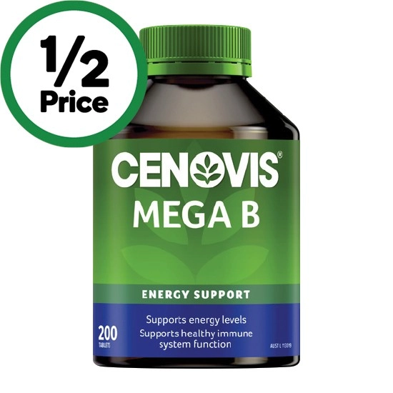 Cenovis Mega Vitamin B Tablets Pk 200~