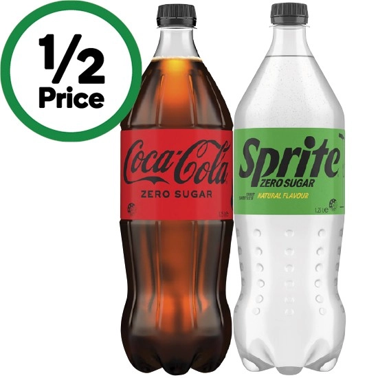 Coca-Cola Classic, Zero Sugar or Diet, Sprite or Fanta Soft Drink Varieties 1.25 Litre