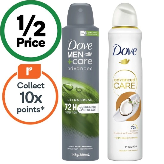 Dove Advanced Deodorant 72h 250ml