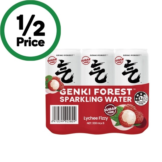 Genki Forest Sparkling Water 6 x 330ml