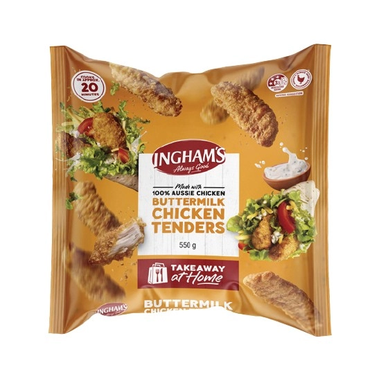 Ingham’s Original or Spicy Buttermilk Chicken Tenders 550g