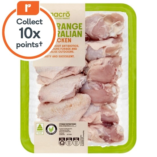 Macro Free Range Australian Fresh RSPCA Approved Chicken Wing Nibbles – From the Meat Dept