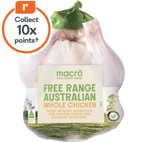 Macro Free Range Australian Fresh Whole Plain RSPCA Approved Chicken – From the Meat Dept