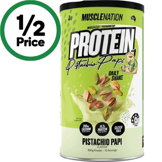 Muscle Nation Protein Powder Pistachio Papi 300g~