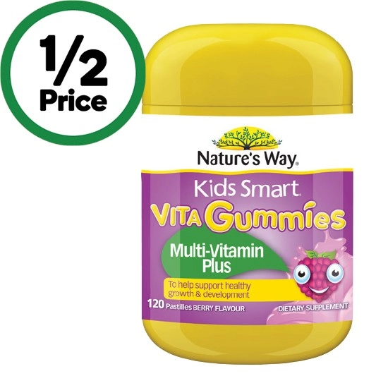 Nature’s Way Kids Smart Vita Gummies Multivitamin Plus Pk 120~