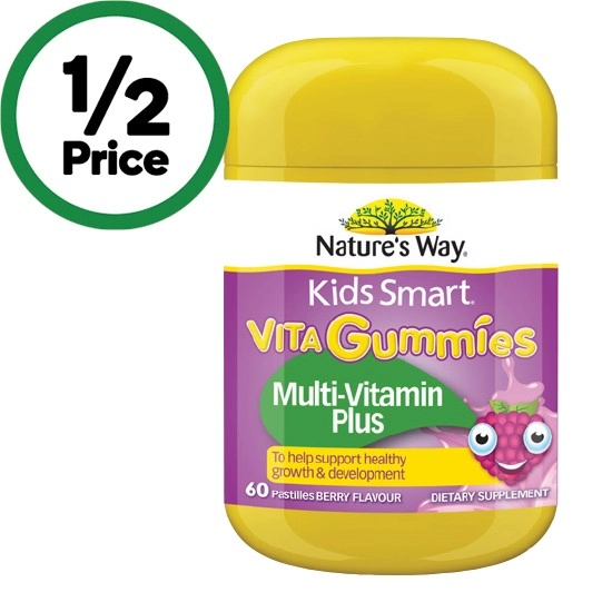 Nature’s Way Kids Smart Vita Gummies Multivitamin Plus Pk 60~