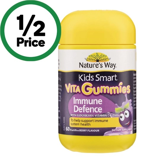 Nature’s Way Kids Vita Gummies Immune Defence Pk 60~