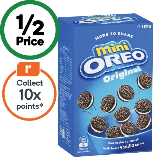 Oreo Mini Cookies Sharepack 157g