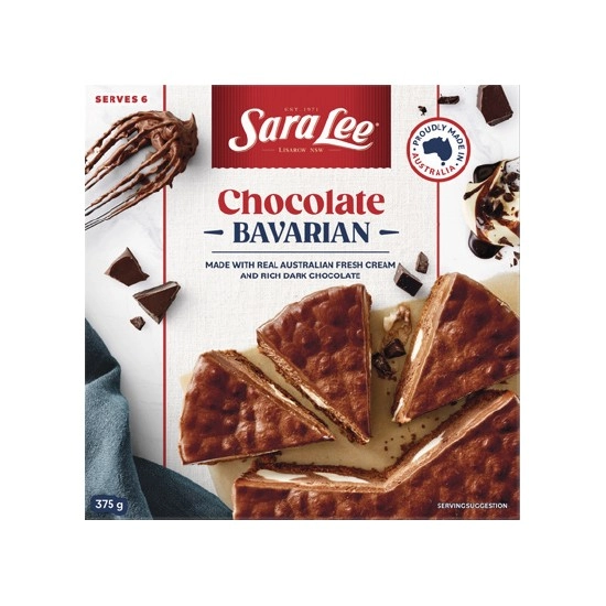 Sara Lee Chocolate Swirl Bavarian 375g – From the Freezer