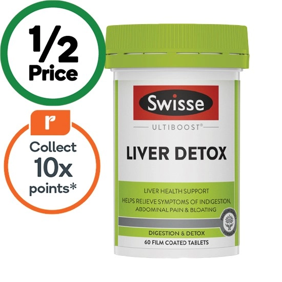 Swisse Ultiboost Liver Detox Tablets Pk 60~