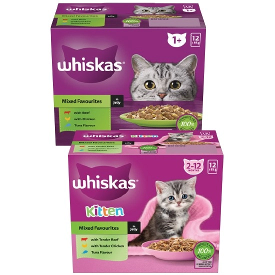 Whiskas Wet Cat Food Pk 12 x 85g