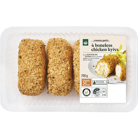 Woolworths Boneless Kyiv Varieties 700g with RSPCA Approved Chicken