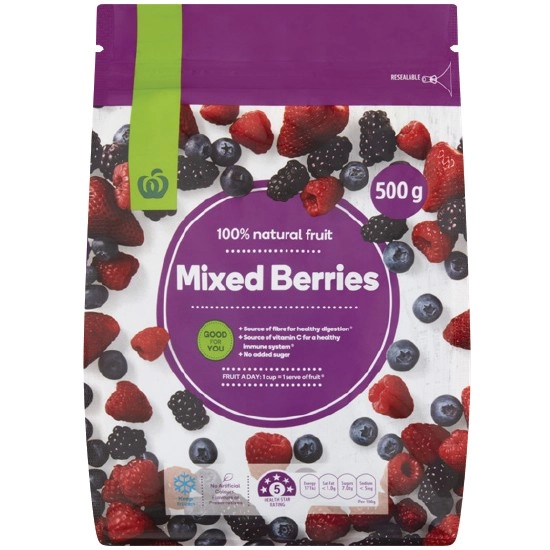 Woolworths Frozen Mixed Berries 500g – From the Freezer