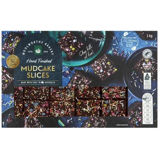 Woolworths Party Pack Mudcake Slices Pk 24