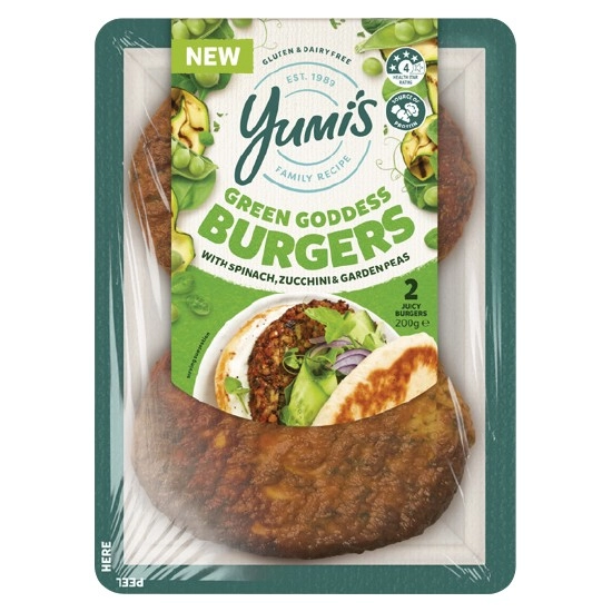 Yumi’s Green Goddess Burger 200g