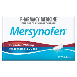 MERSYNOFEN Paracetamol & Ibuprofen 12 Tablets