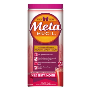 Metamucil Daily Fibre Supplement Wild Berry Smooth 72 Doses 425g