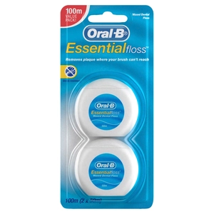 Oral-B Essential Floss Dental Floss 50m 2 Pack