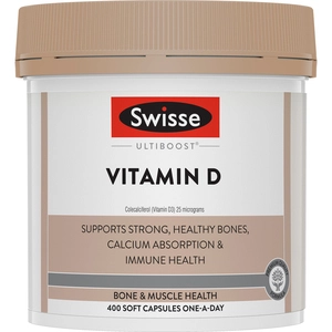 Swisse Ultiboost Vitamin D 400 Capsules