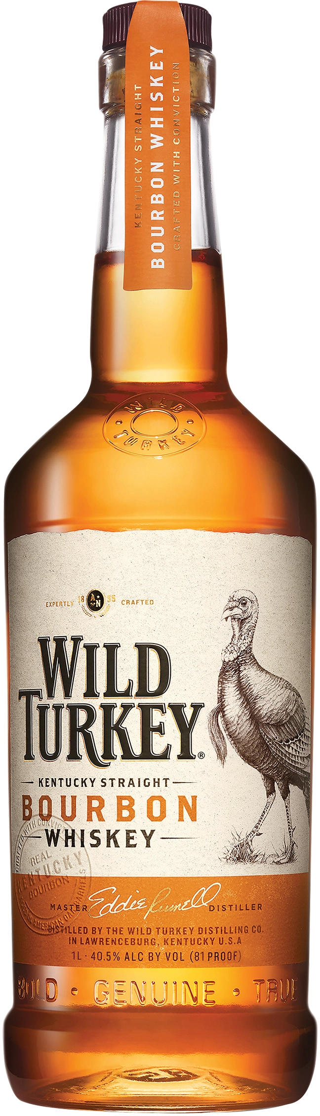 Wild Turkey Kentucky Straight Bourbon Whiskey 1 Litre