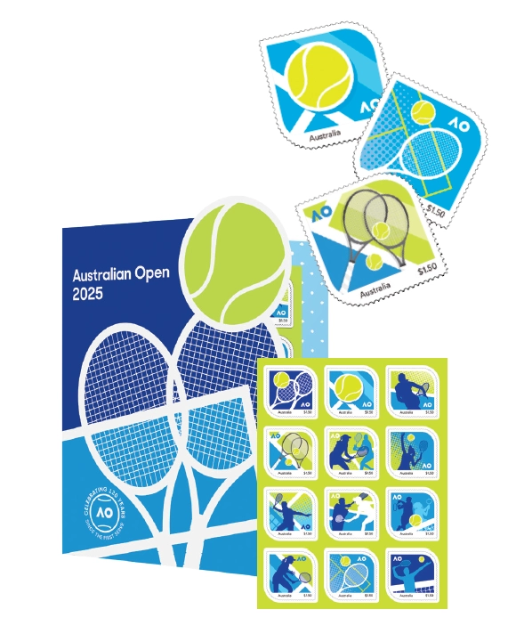 Australian Open 2025 Stamp Pack