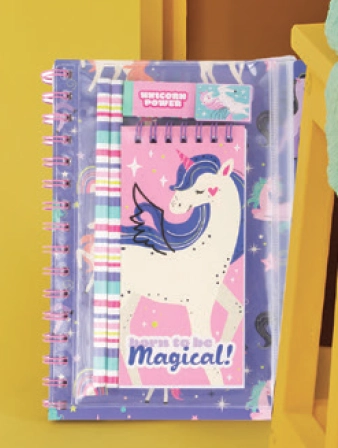 JoyUp Unicorn A5 Notebook & Stationery 7-Piece Set